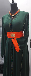 Collection Caftan Ghazal - Vert orange