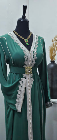 Collection Caftan Maya / vert émeraude