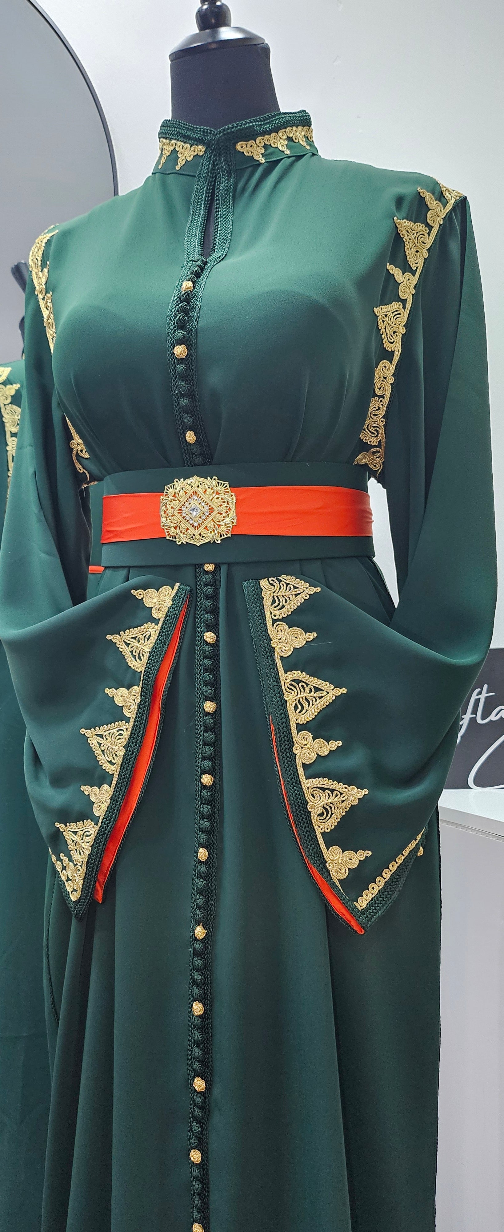 Collection Caftan Hiba / Vert orange