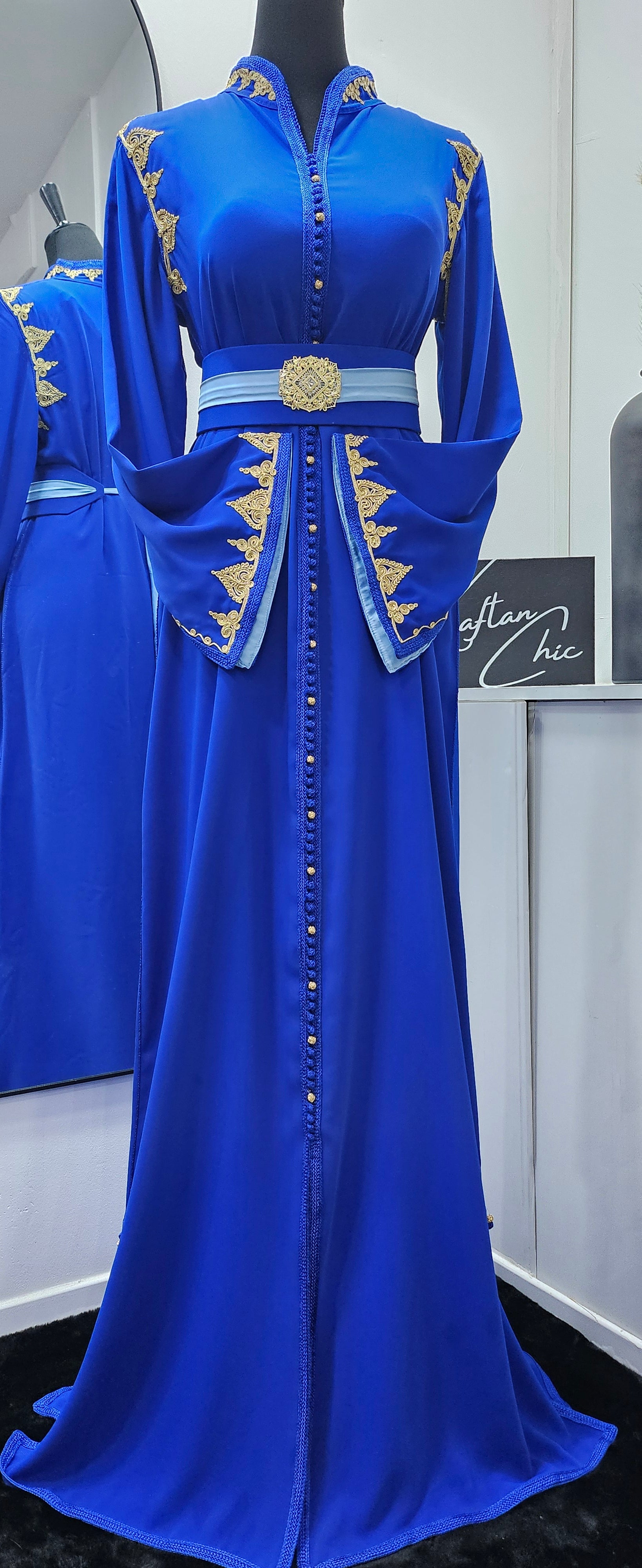 Collection Caftan Hiba / Bleu roi