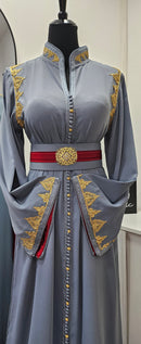 Collection Caftan Hiba / Gris bordeaux