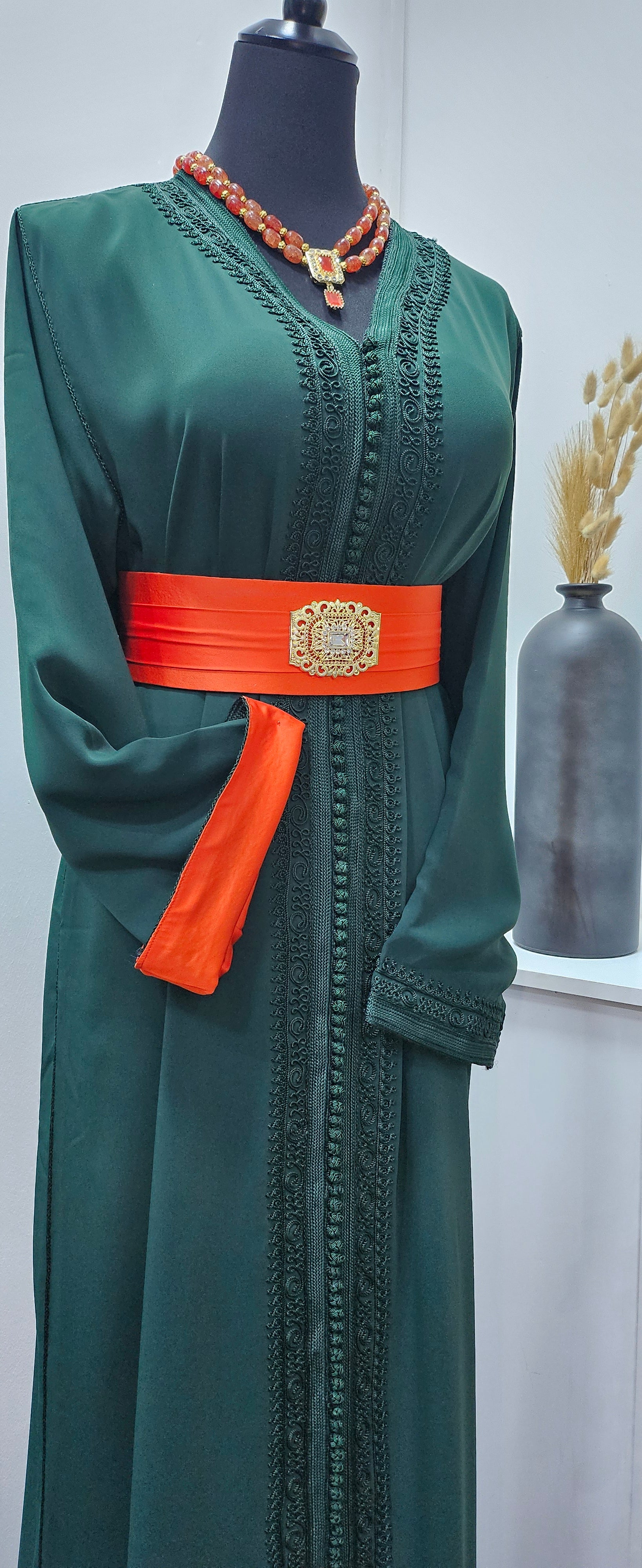 Collection Caftan Maïssa / vert orange